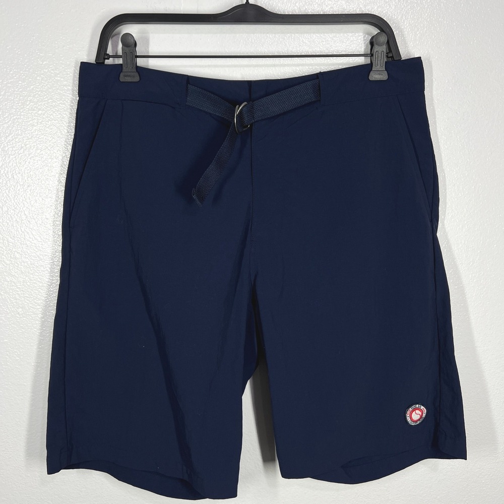 Nike SB Country Club‎ Golf Shorts Belted Lightweight Blue Mens 32 Navy Blue